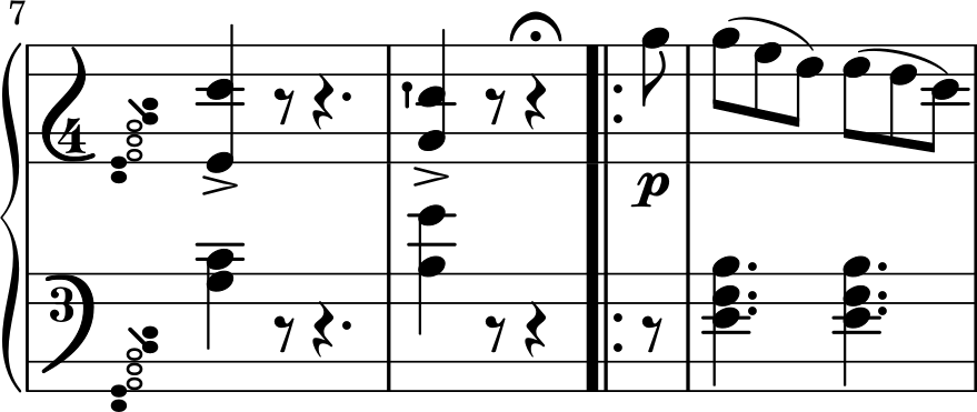 Tarantella measures 7-9 with the correct amount of space