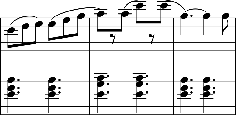 Tarantella measure 11 with bad rest positions